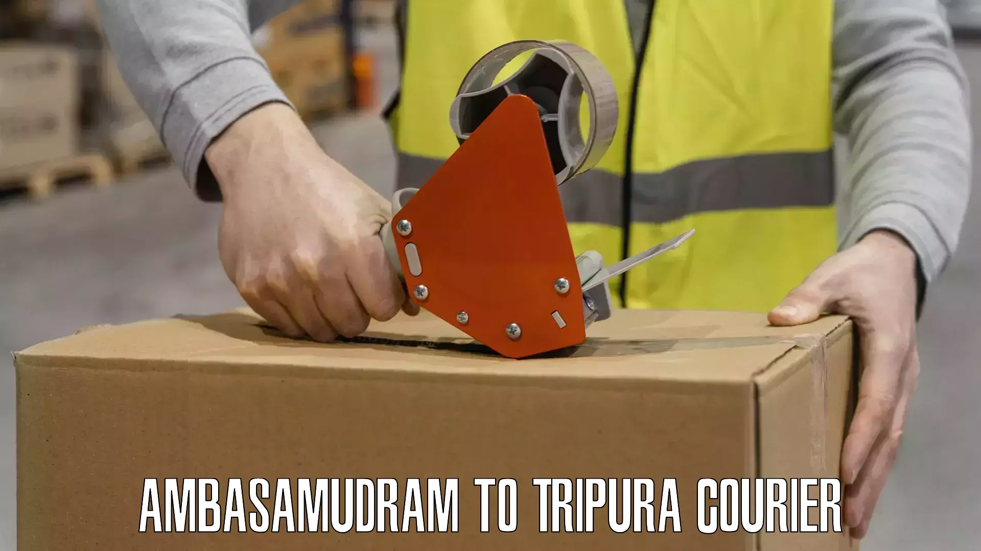 Cost-effective courier options Ambasamudram to Udaipur Tripura