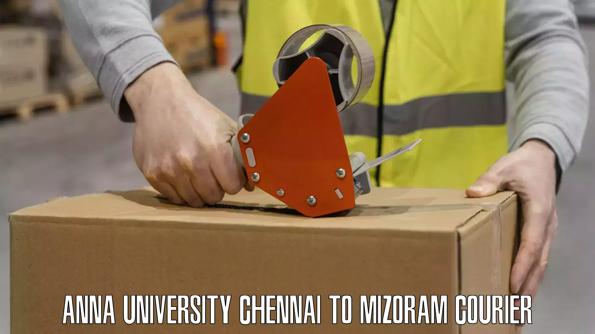 Doorstep parcel pickup Anna University Chennai to Aizawl