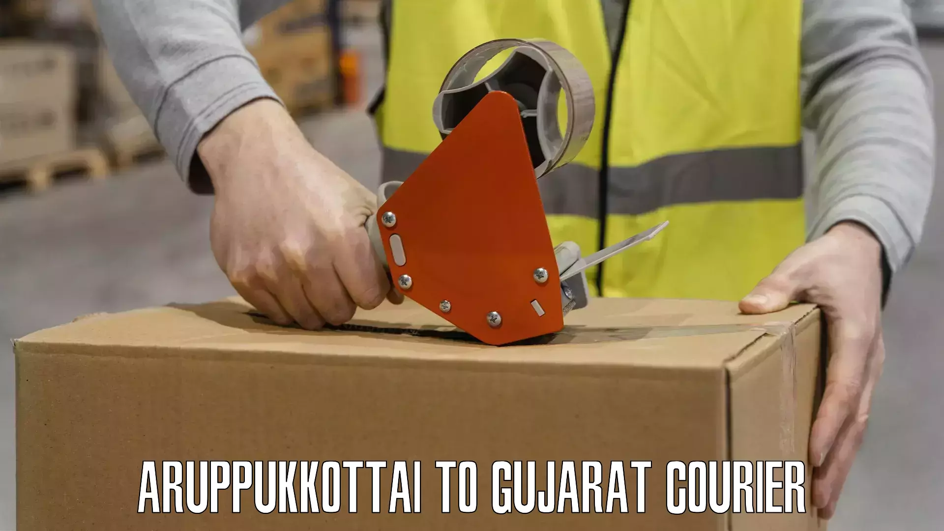 Expedited parcel delivery Aruppukkottai to Gujarat