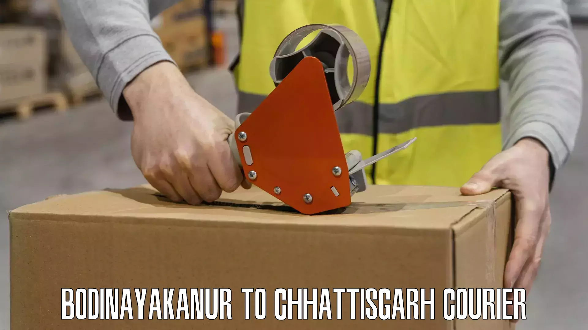 High-capacity shipping options Bodinayakanur to Chhattisgarh