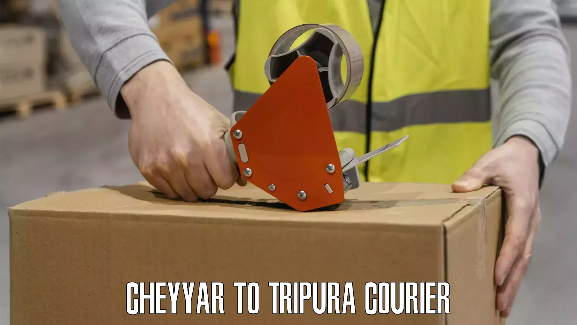 24/7 courier service in Cheyyar to Tripura