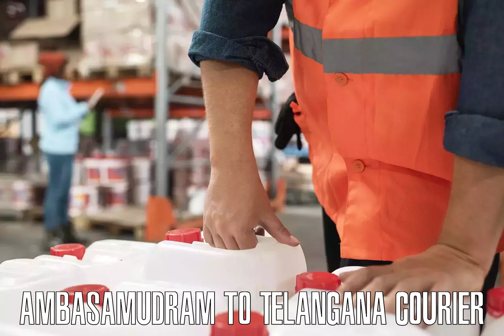 Flexible courier rates Ambasamudram to Telangana