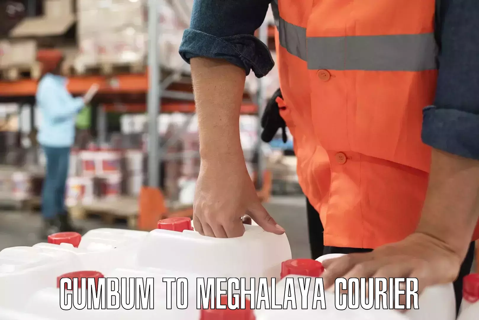 Customizable shipping options Cumbum to Meghalaya