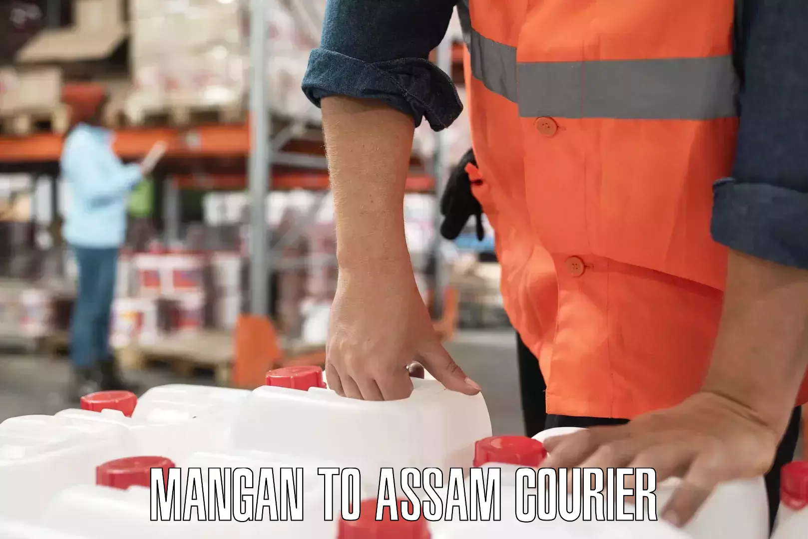 Nationwide delivery network Mangan to Assam