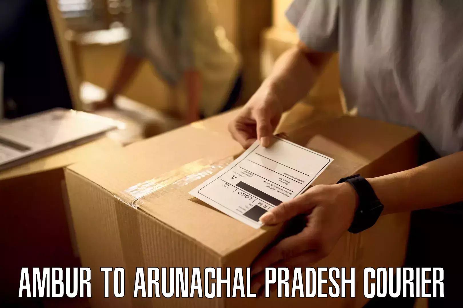Express postal services Ambur to Arunachal Pradesh