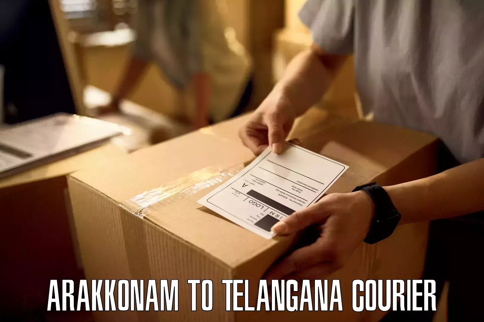 Online shipping calculator Arakkonam to Yacharam