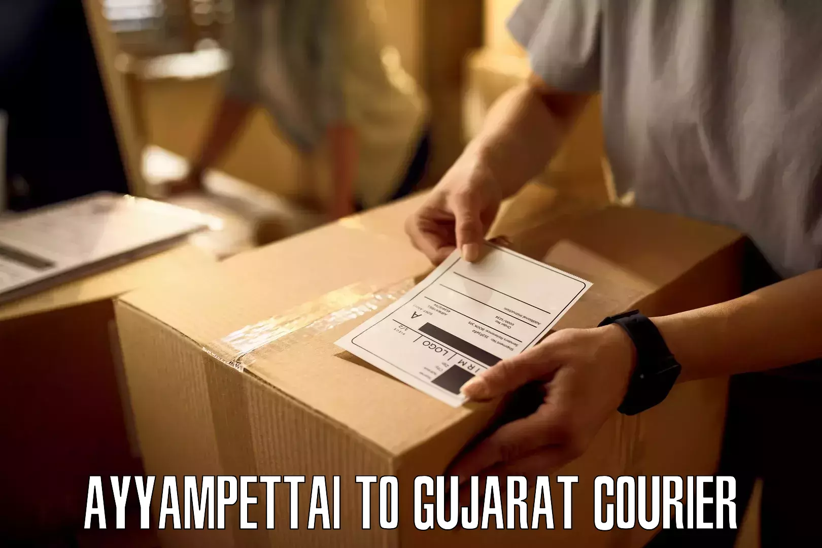Flexible courier rates Ayyampettai to Nadiad
