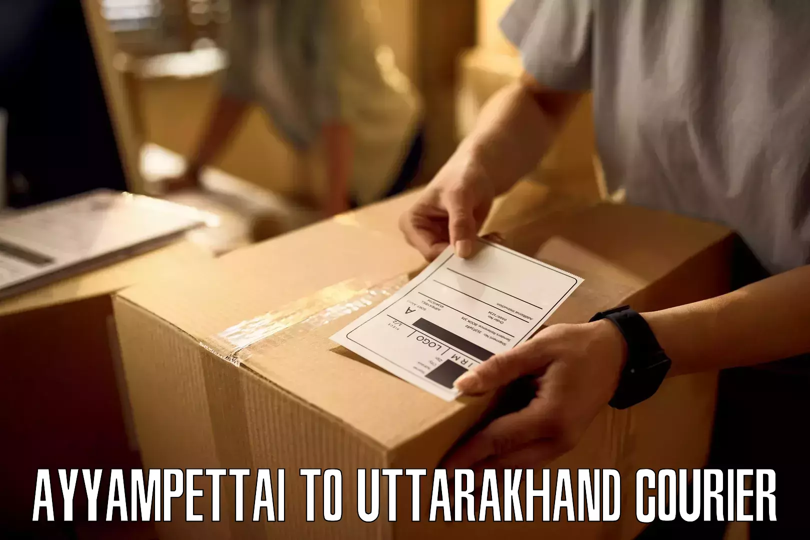 Parcel handling and care in Ayyampettai to Uttarakhand