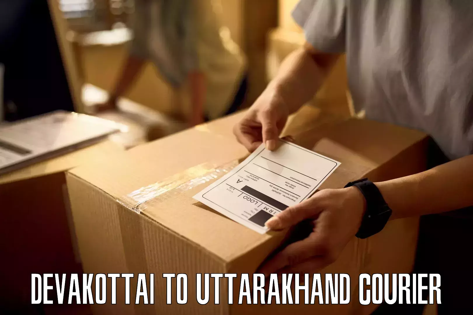 Nationwide shipping coverage Devakottai to Uttarakhand