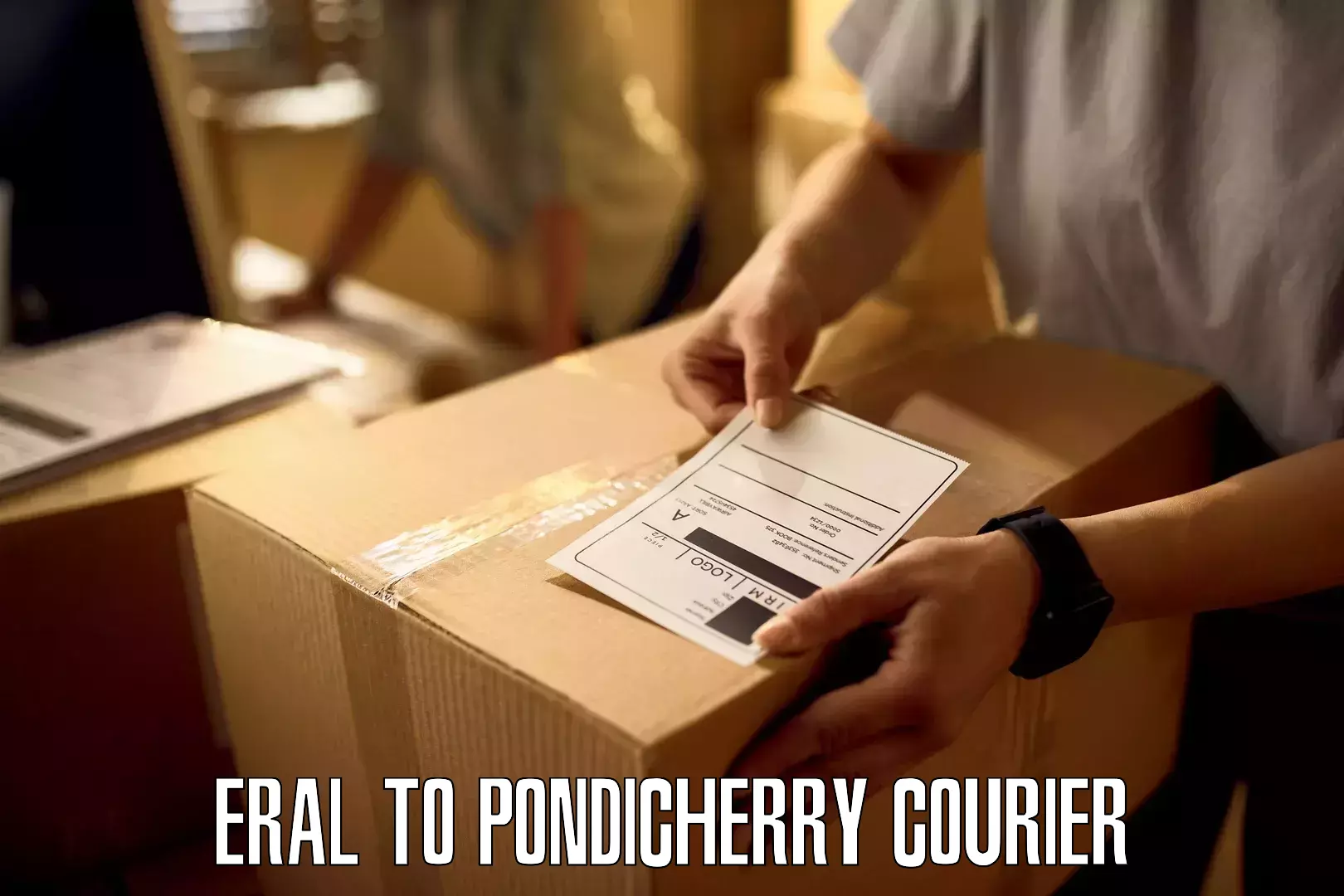 Expedited parcel delivery Eral to Pondicherry