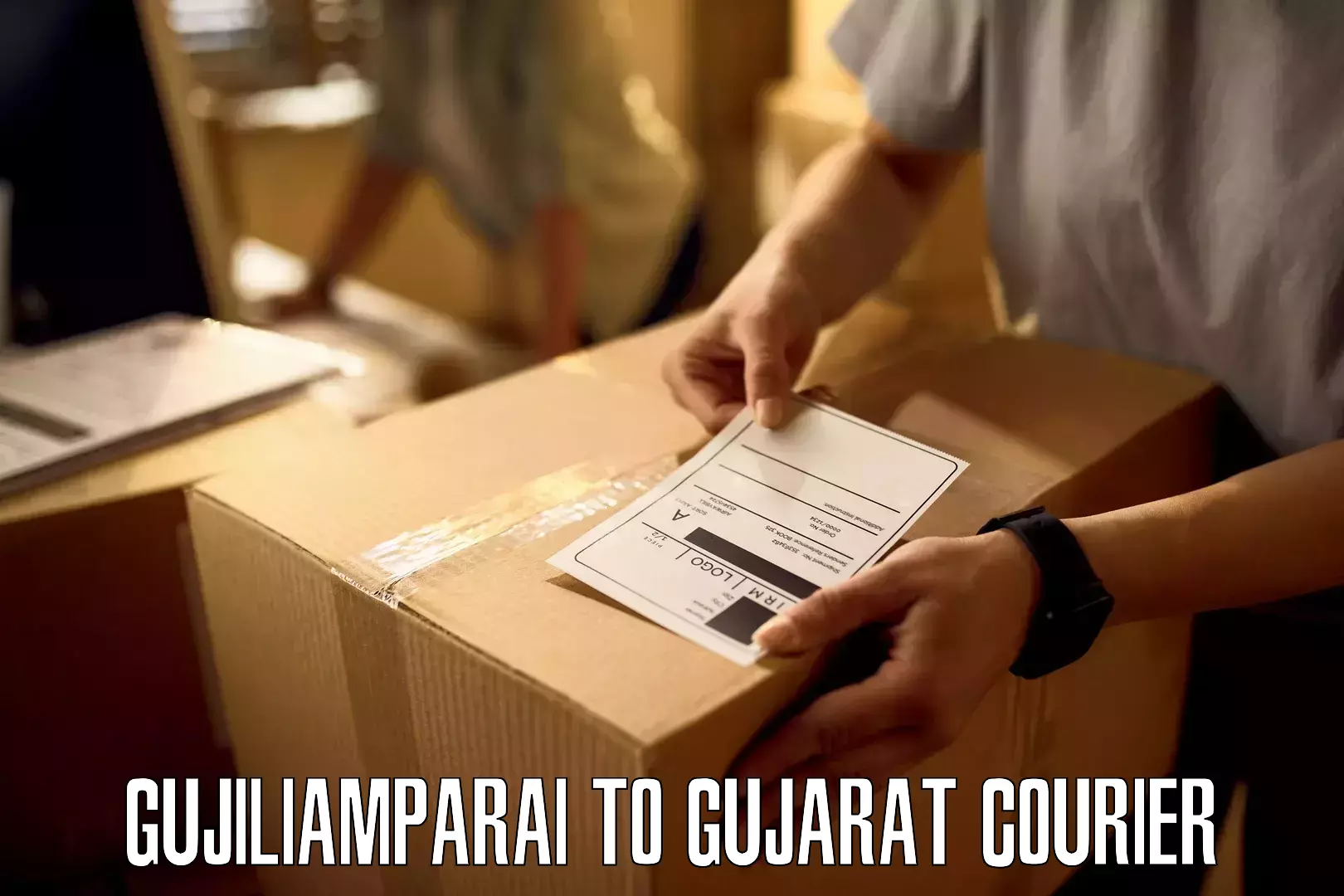 Round-the-clock parcel delivery Gujiliamparai to Manavadar