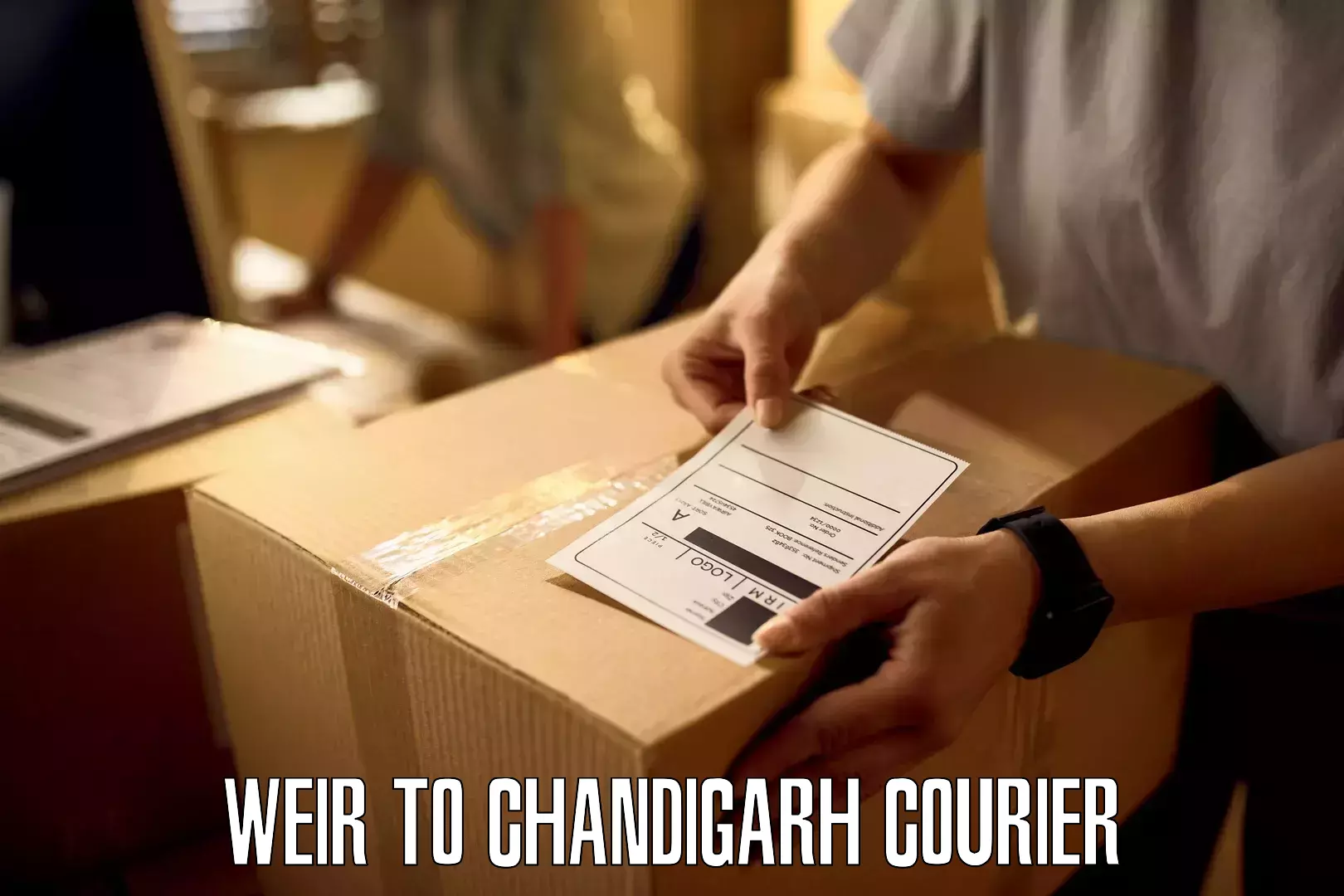 Business delivery service Weir to Chandigarh