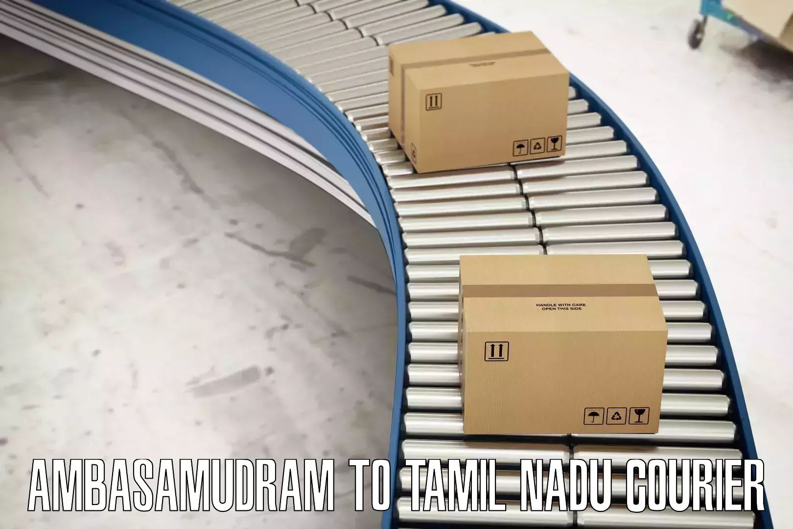 Optimized delivery routes Ambasamudram to Ambur