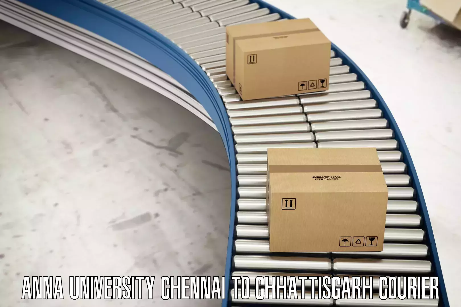 Courier rate comparison Anna University Chennai to Bemetara