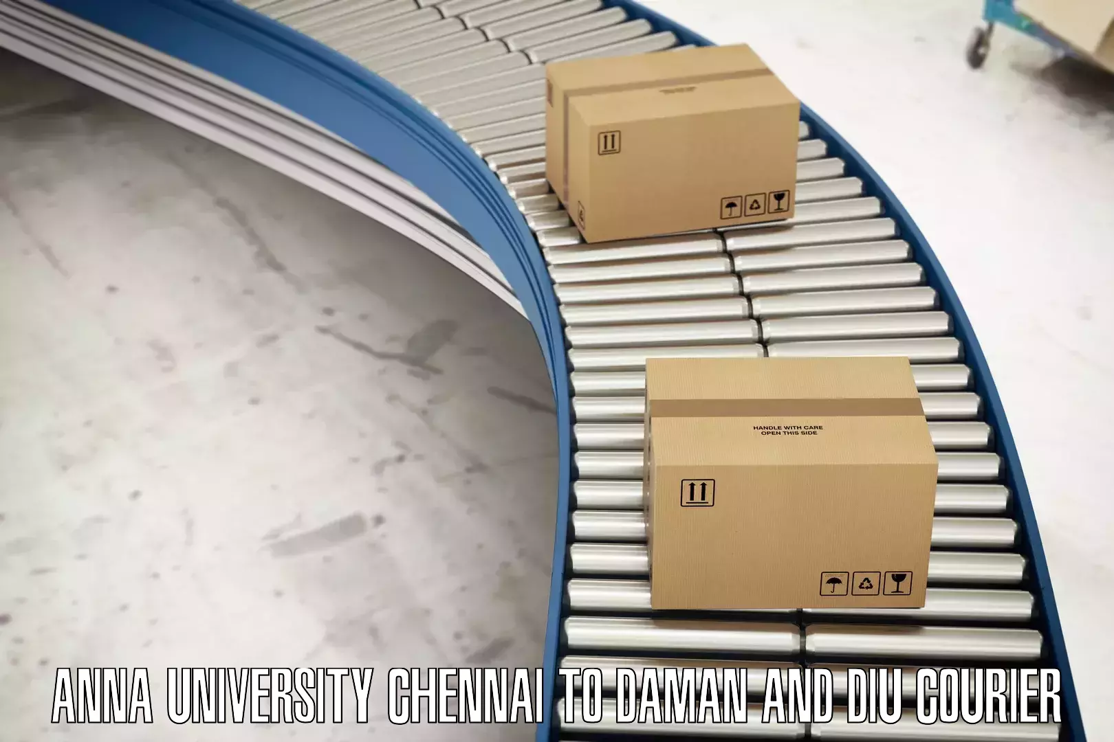 Cargo delivery service in Anna University Chennai to Daman