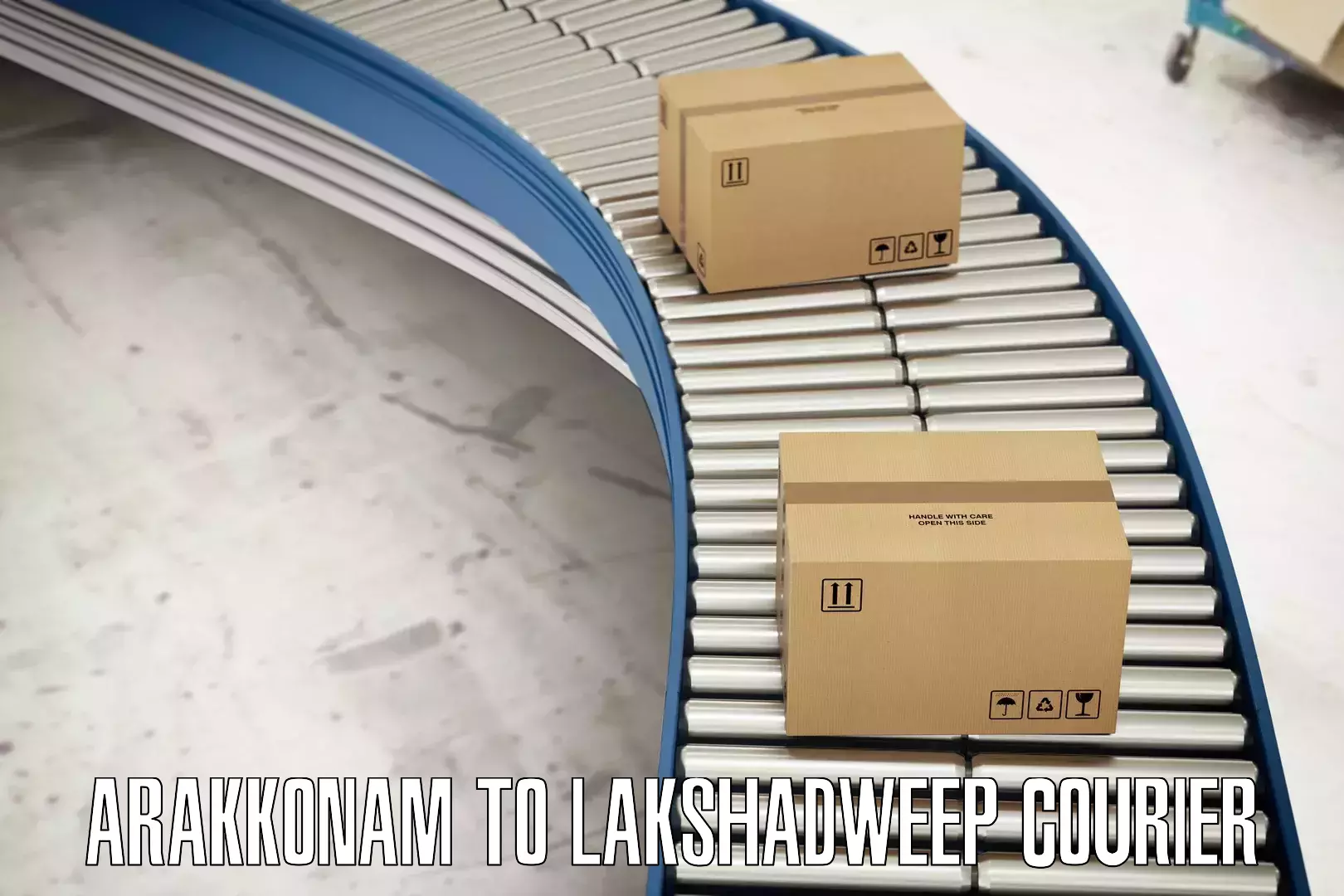 Fast parcel dispatch Arakkonam to Lakshadweep