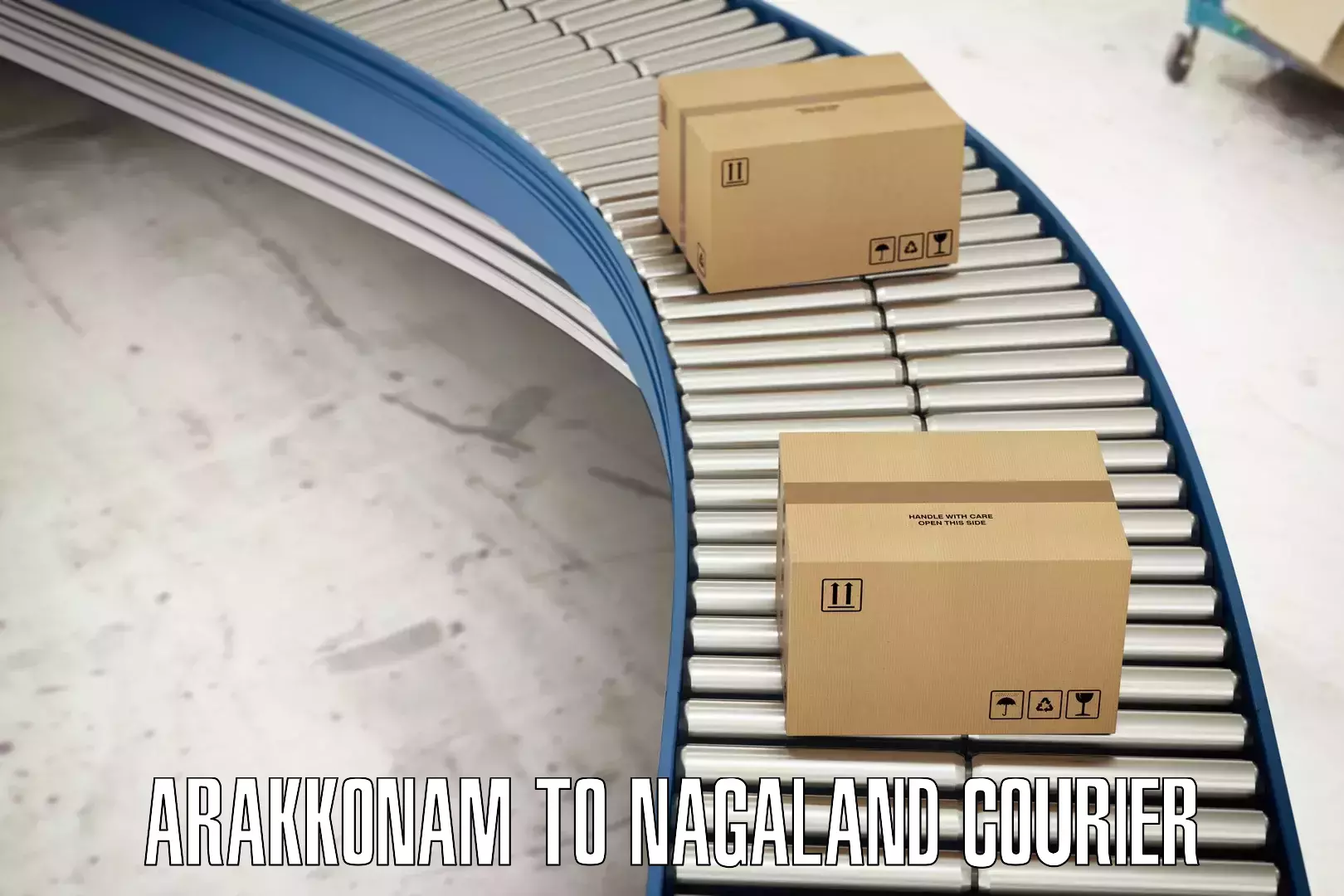 Custom courier packaging Arakkonam to Mokokchung
