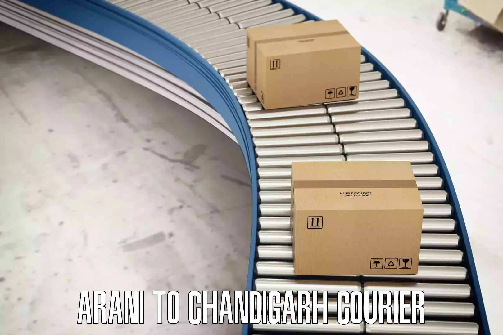 High-capacity courier solutions Arani to Chandigarh