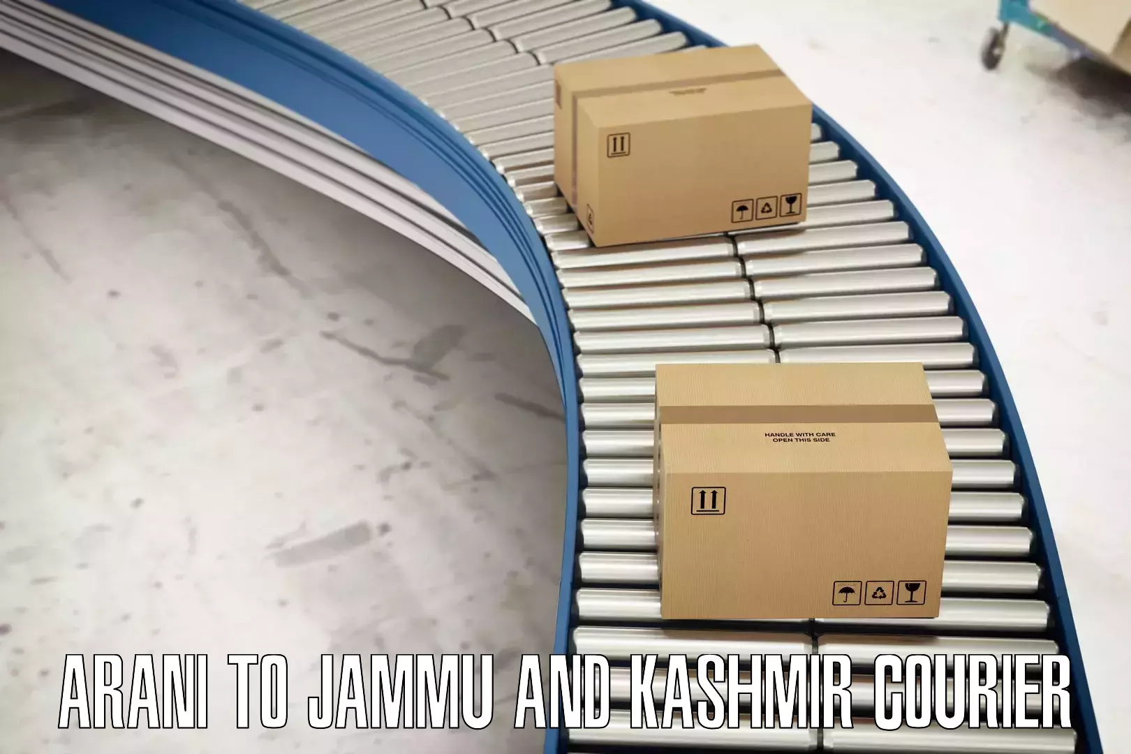 Subscription-based courier Arani to Jammu and Kashmir