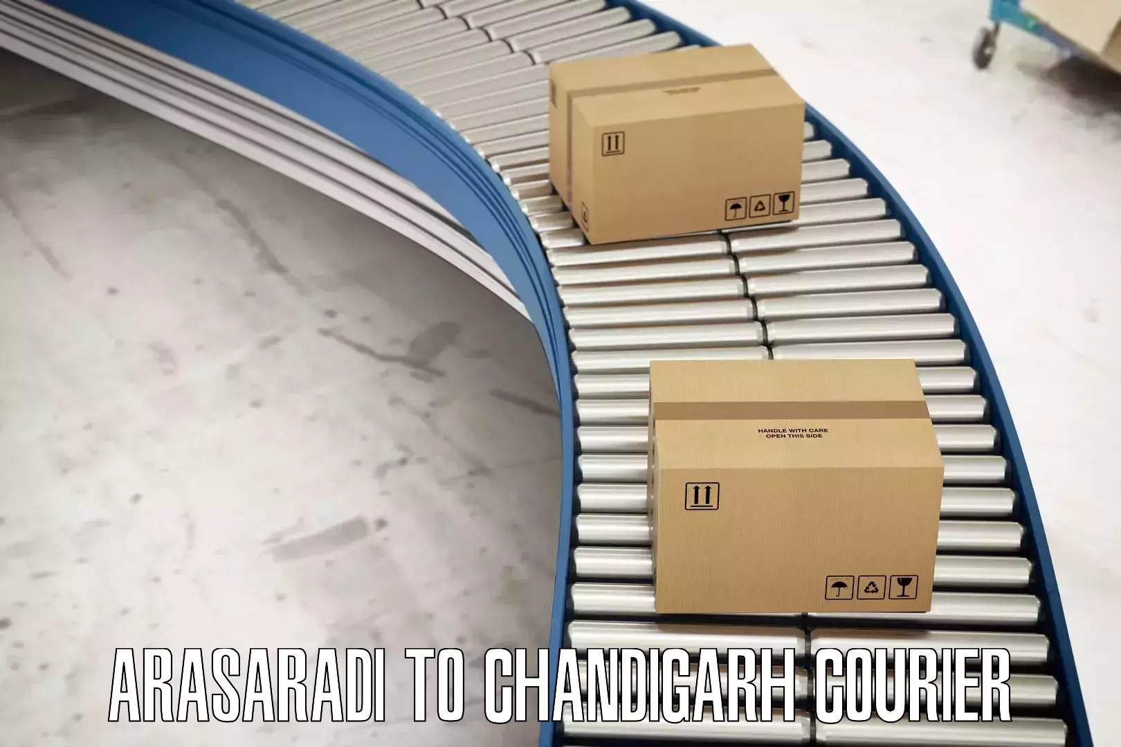 Global delivery options Arasaradi to Chandigarh