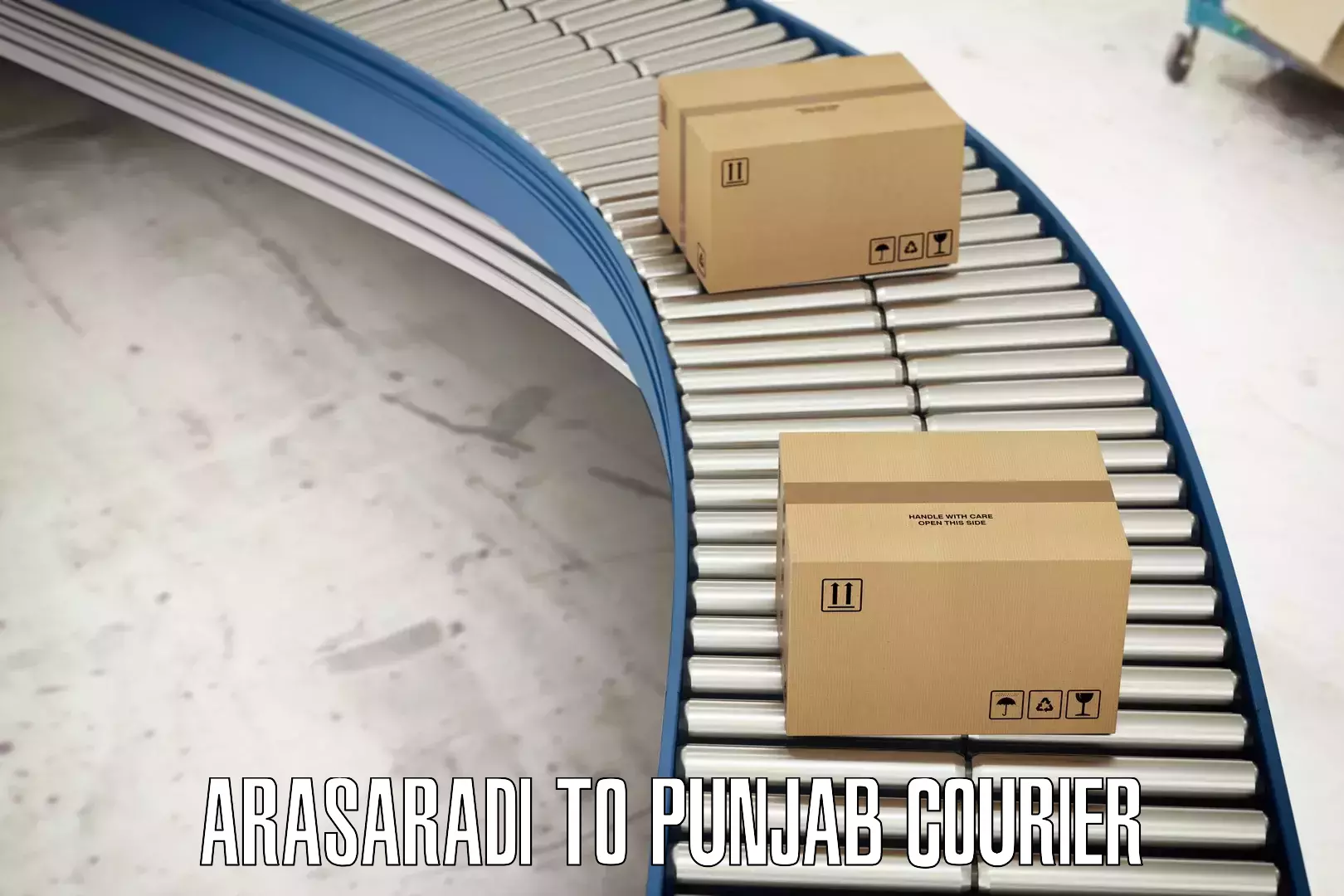 Efficient parcel tracking Arasaradi to Punjab