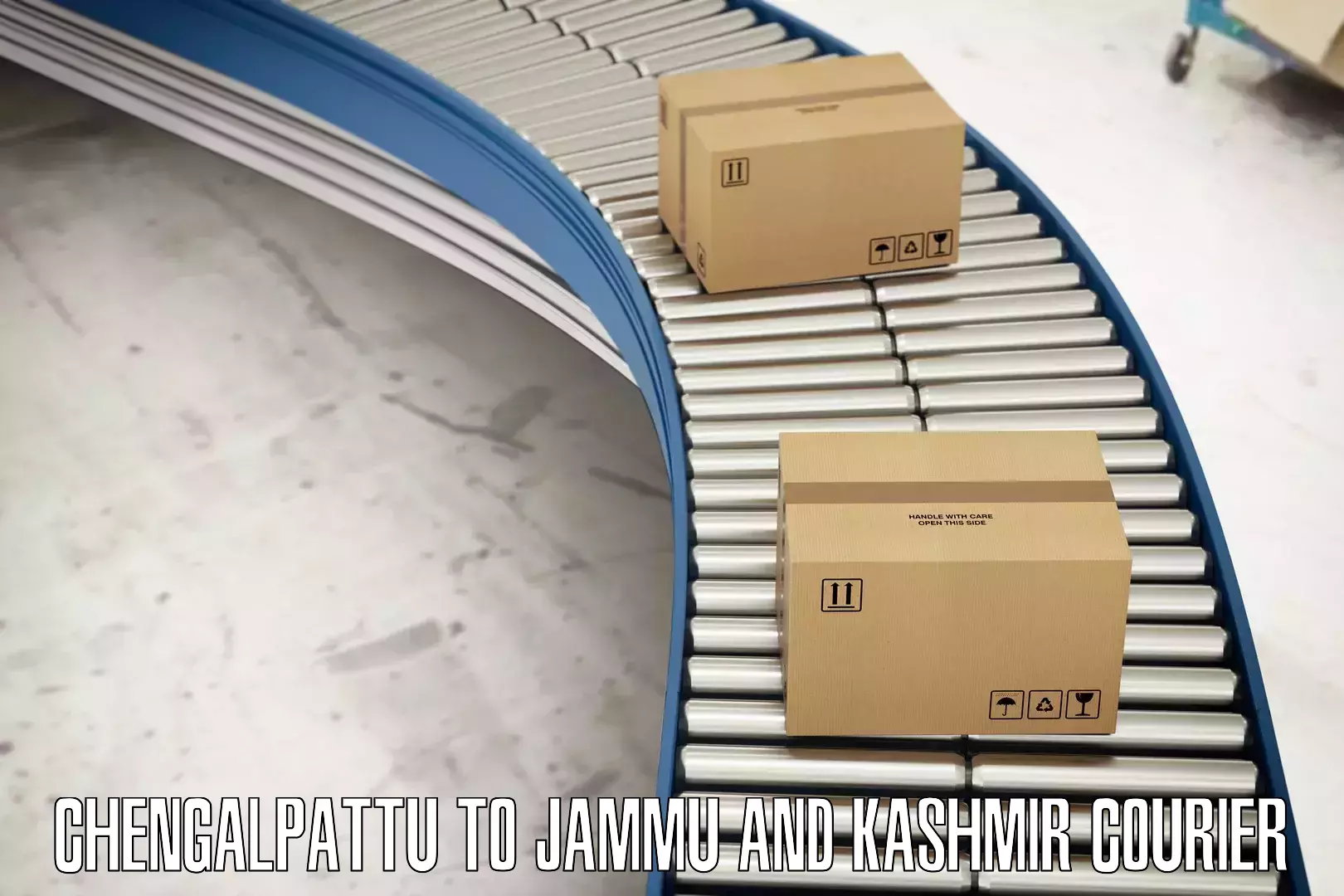 Large package courier Chengalpattu to Jammu and Kashmir