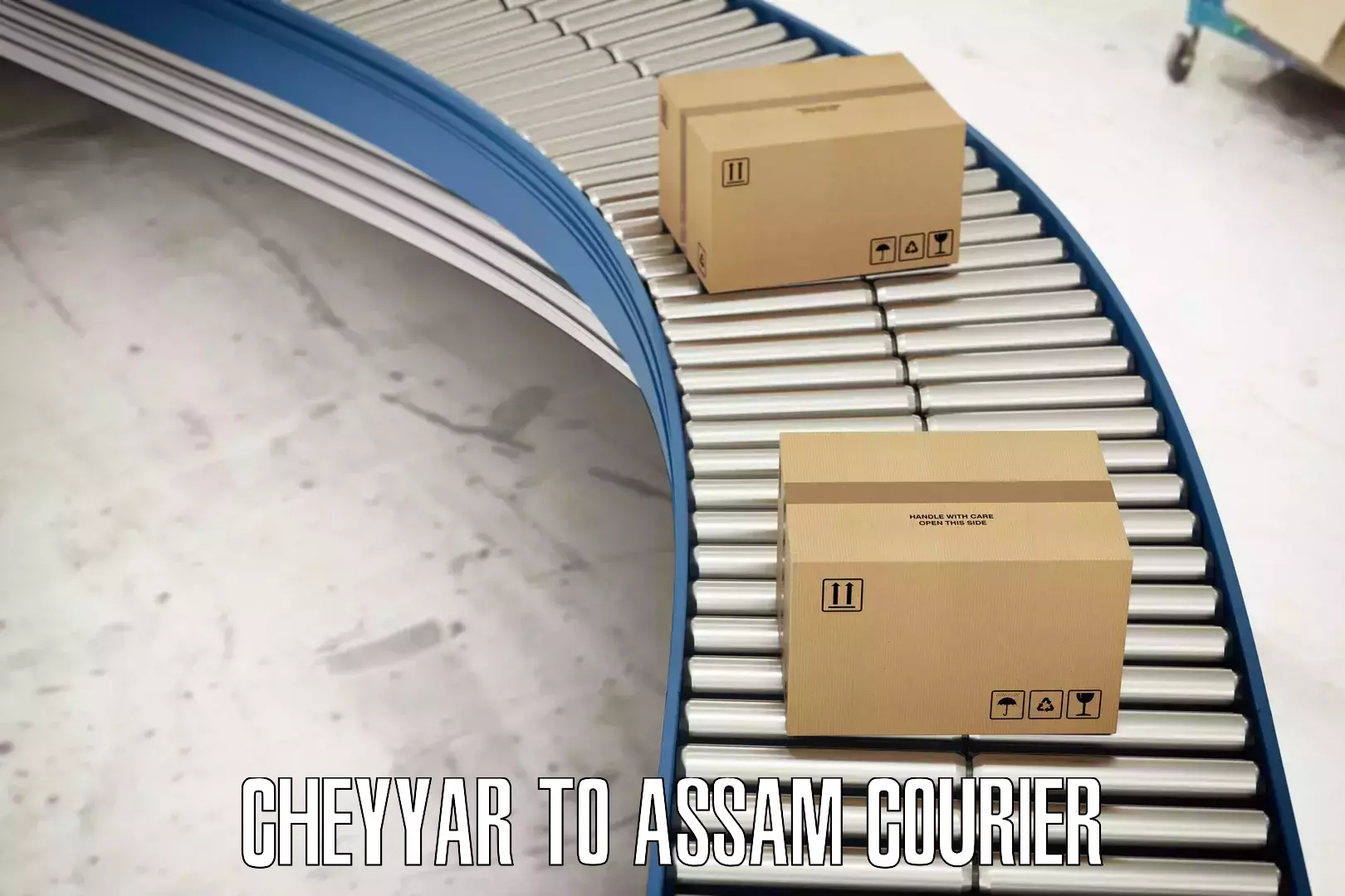 Global shipping networks Cheyyar to Assam