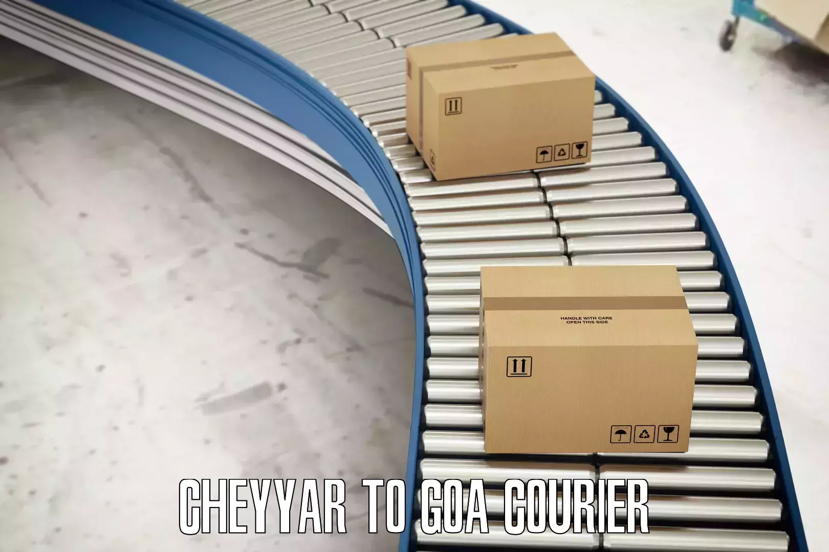 Efficient cargo services Cheyyar to Panaji