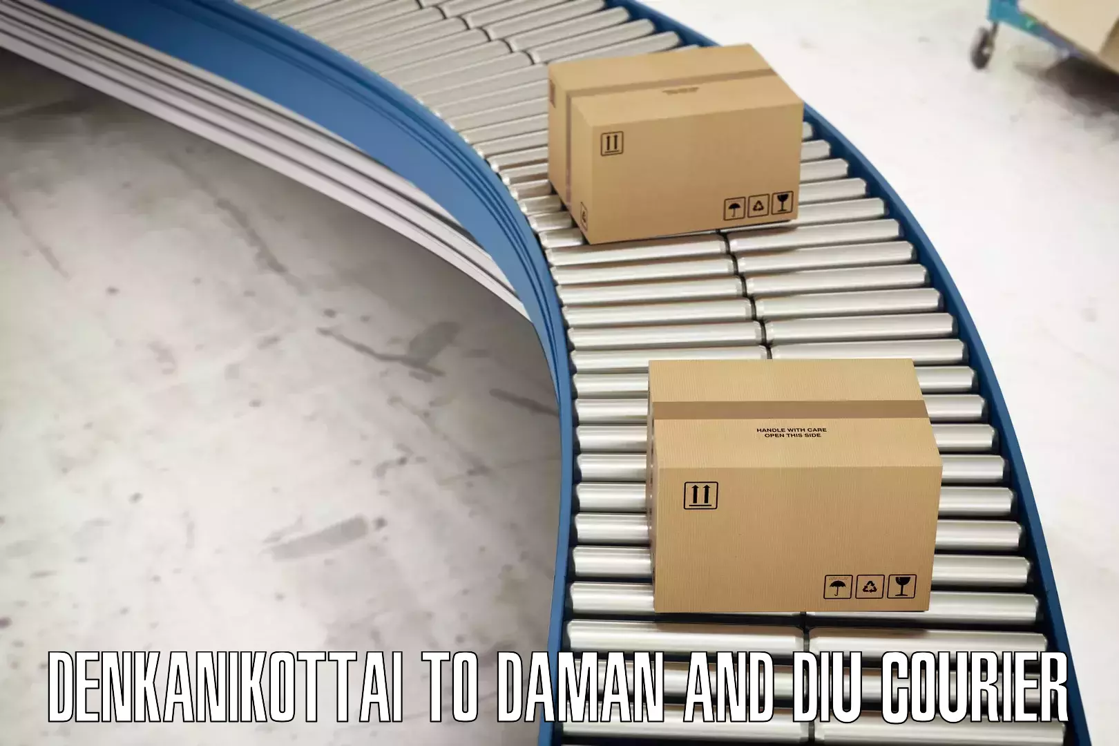 Bulk shipment Denkanikottai to Daman and Diu