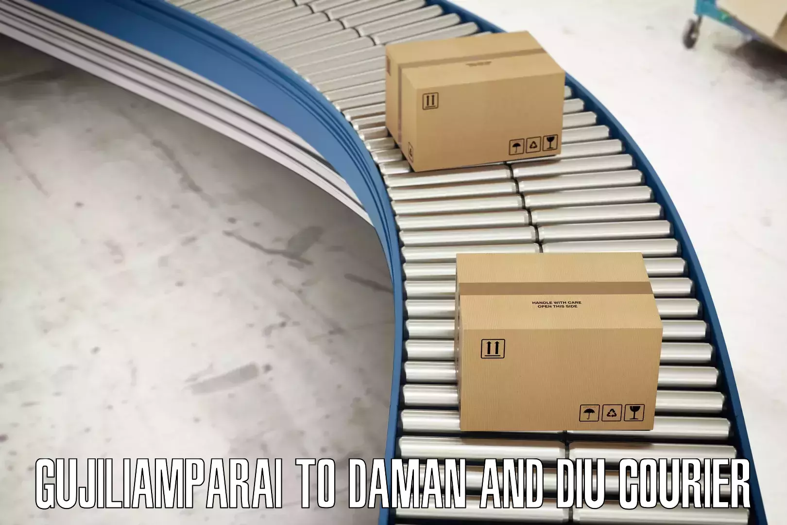 Advanced delivery solutions Gujiliamparai to Daman and Diu