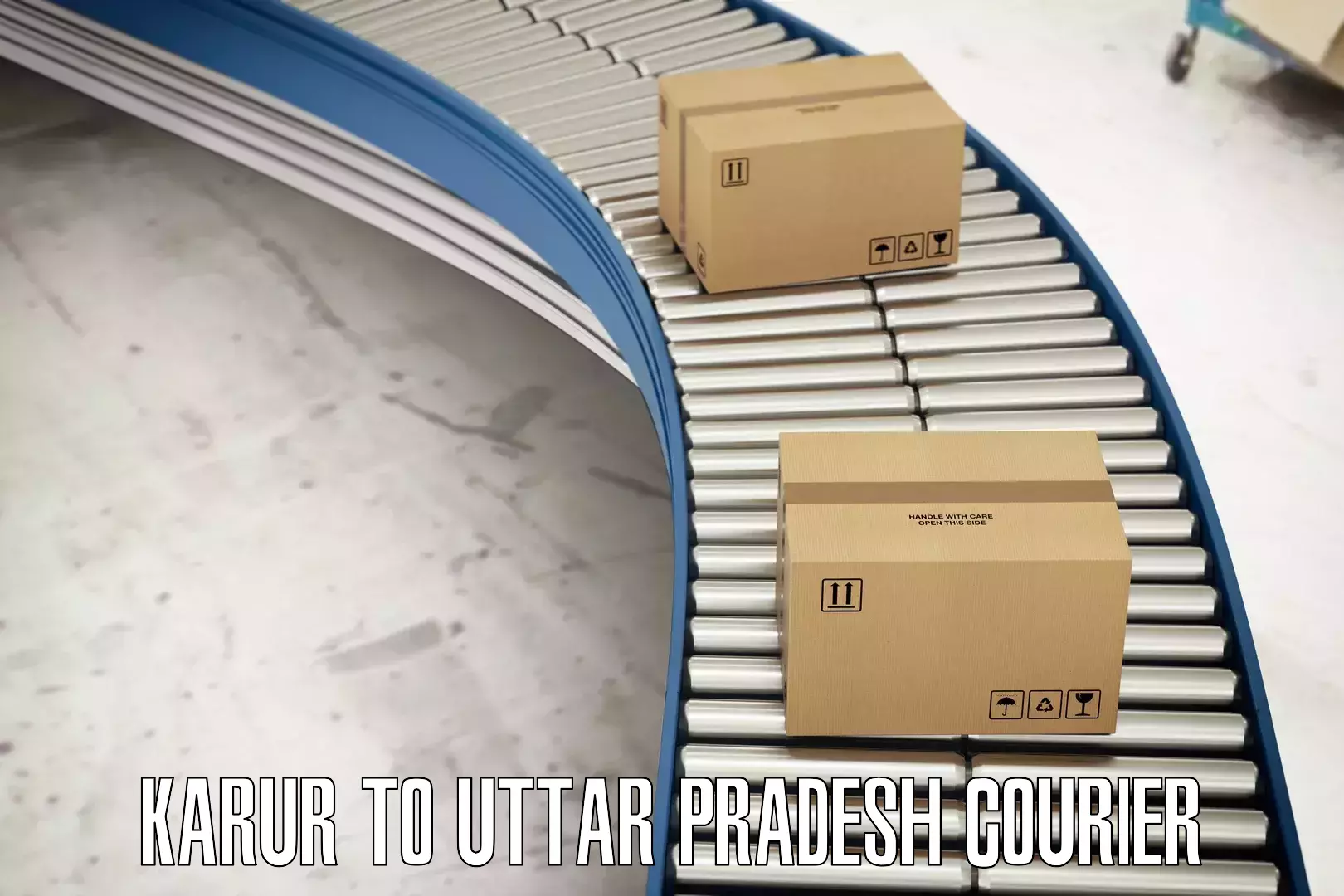 Speedy delivery service Karur to Uttar Pradesh