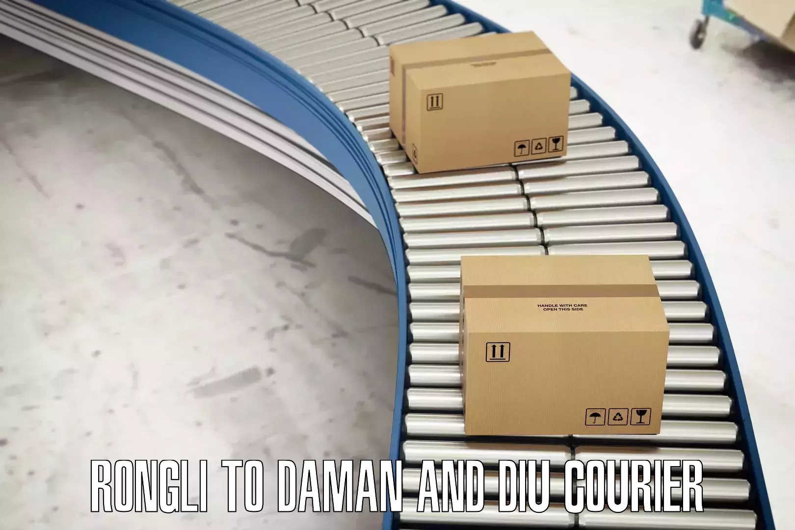Discount courier rates Rongli to Daman and Diu