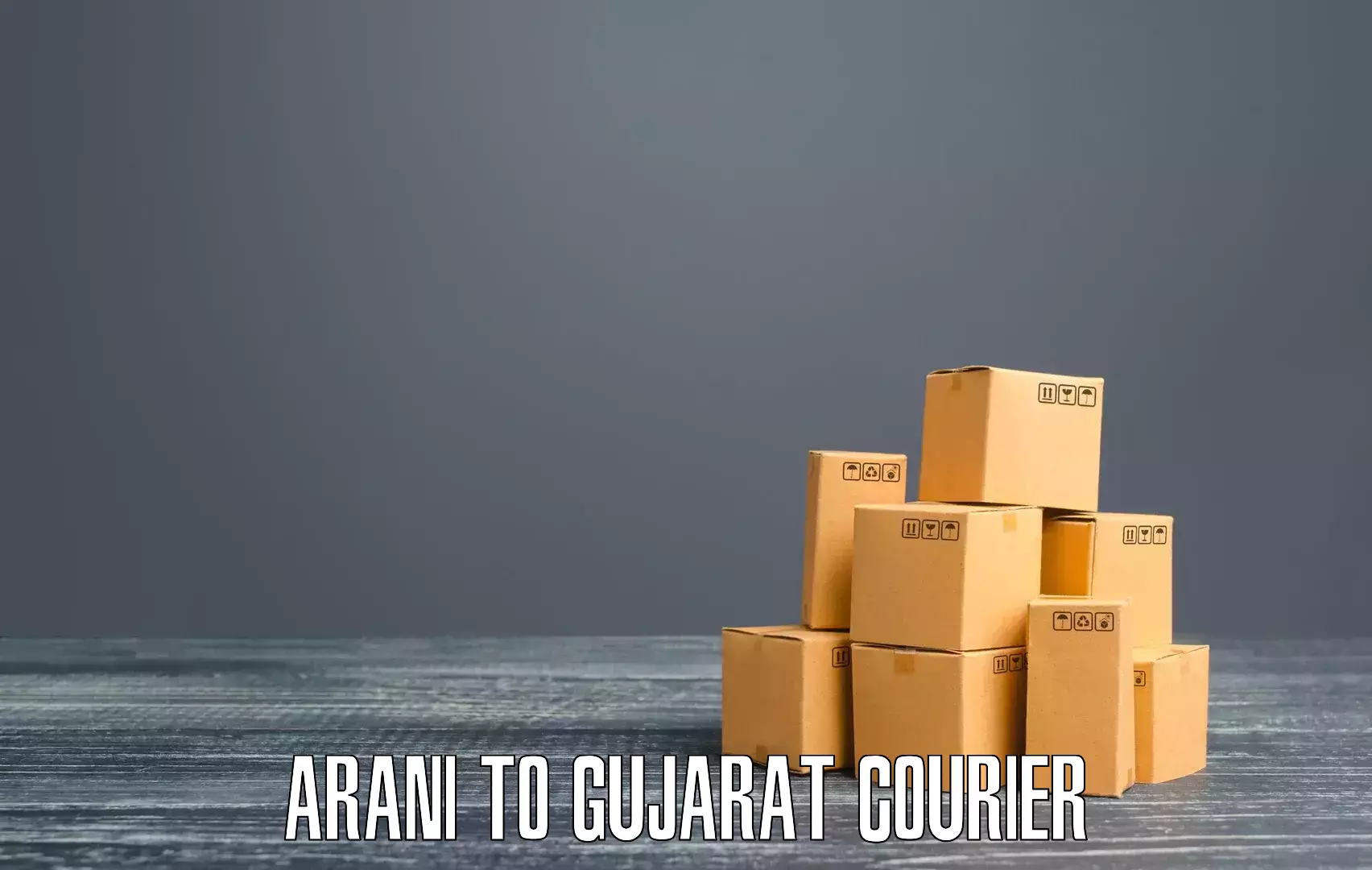 Heavy parcel delivery Arani to Ahmedabad