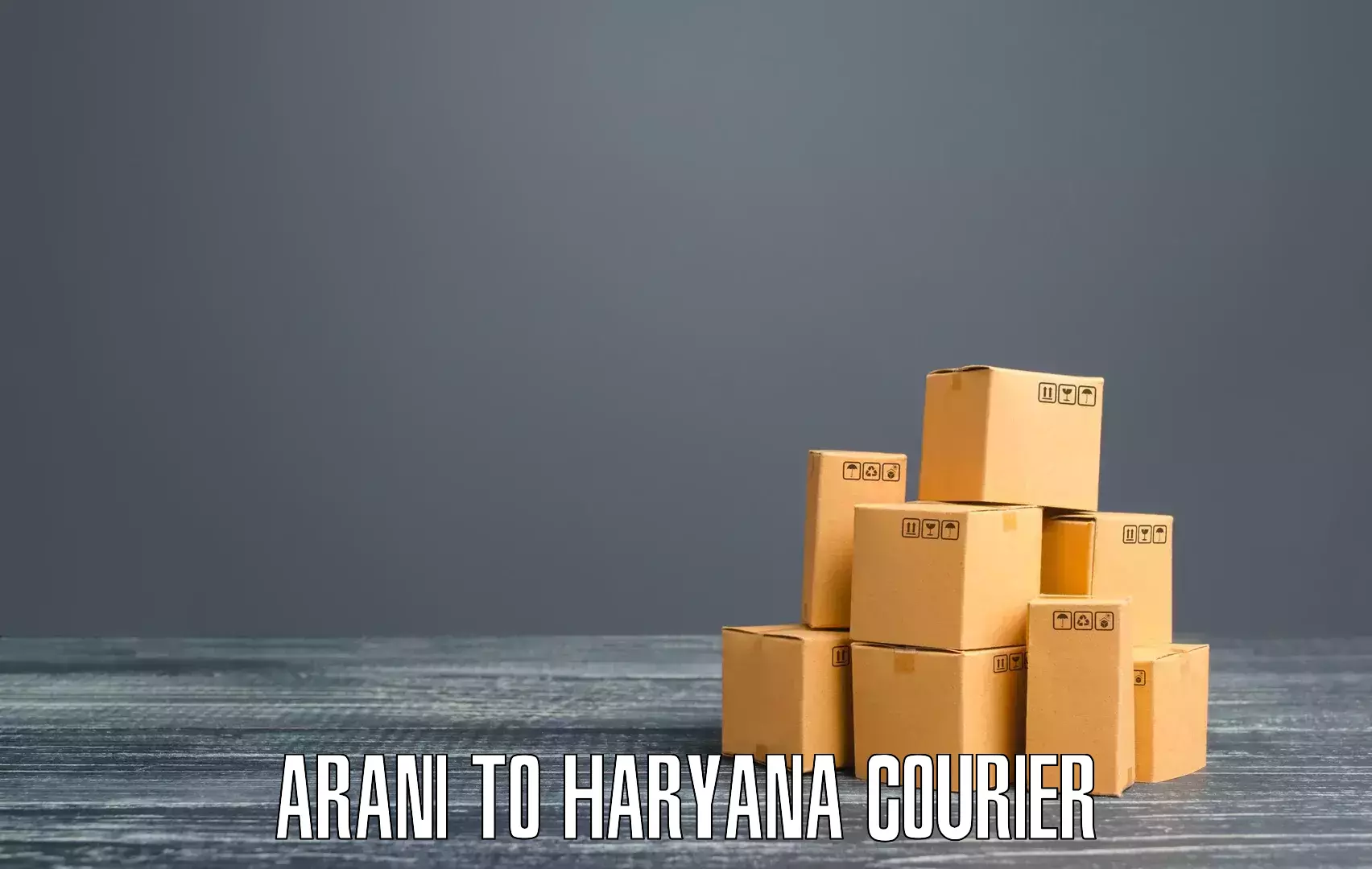 Customer-centric shipping Arani to Haryana