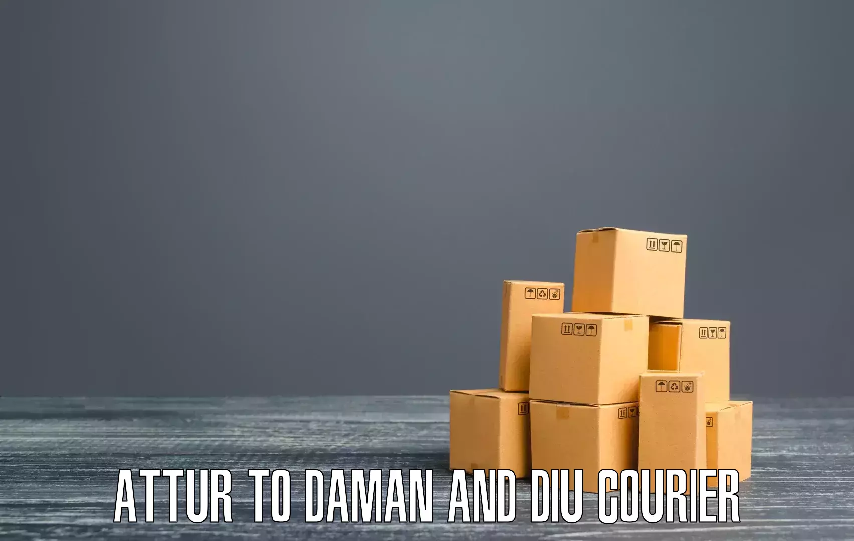 Expedited shipping methods Attur to Daman