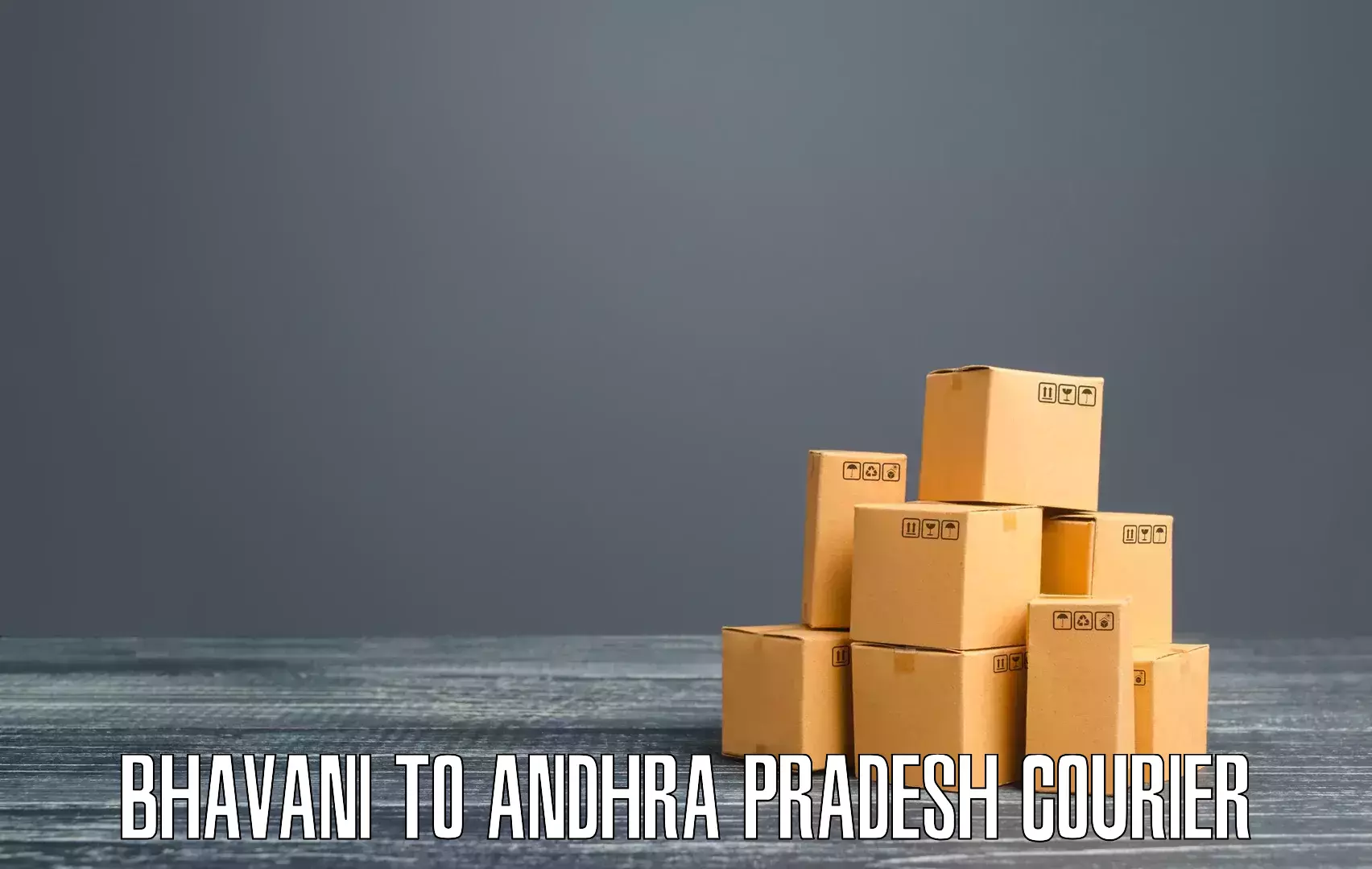 Smart parcel tracking Bhavani to Addanki
