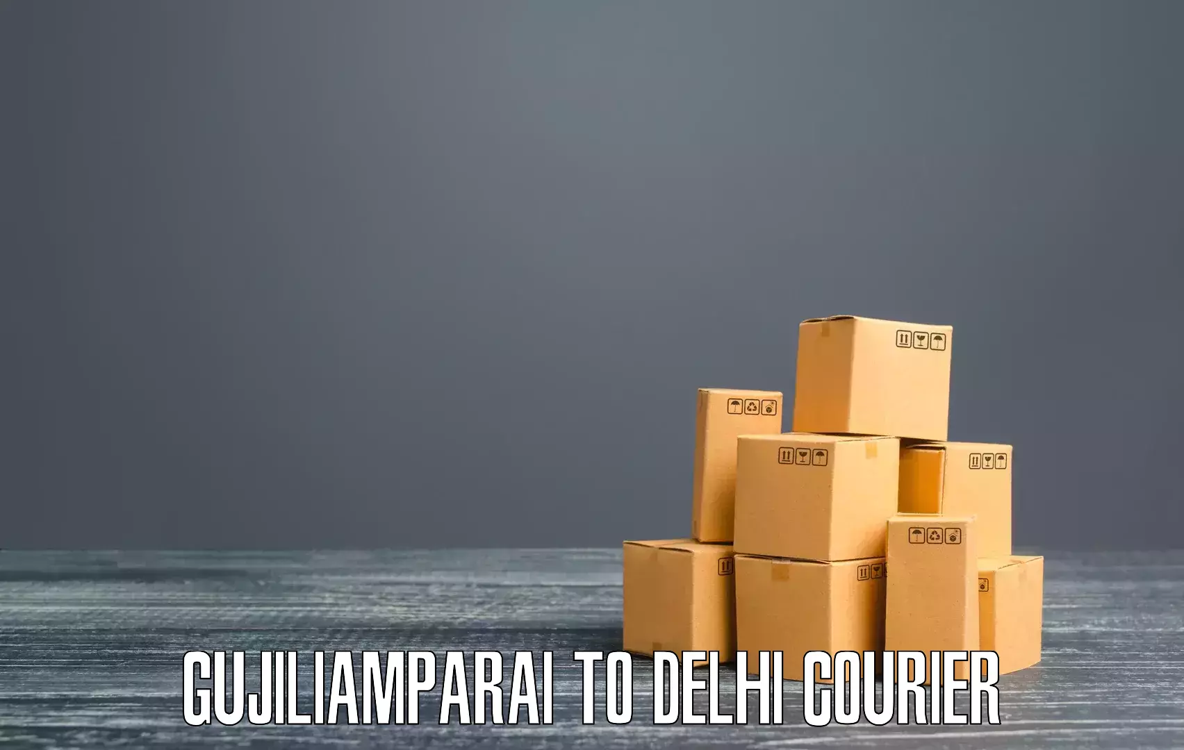 24/7 courier service Gujiliamparai to East Delhi