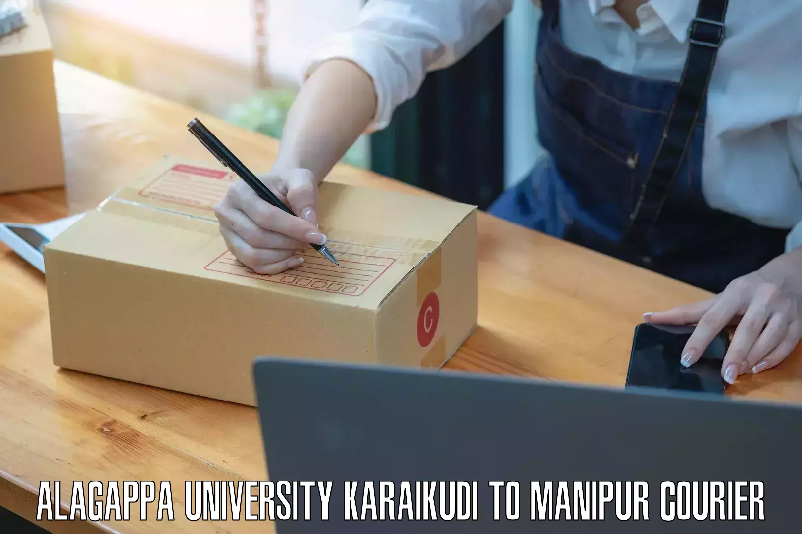 Cash on delivery service Alagappa University Karaikudi to Imphal