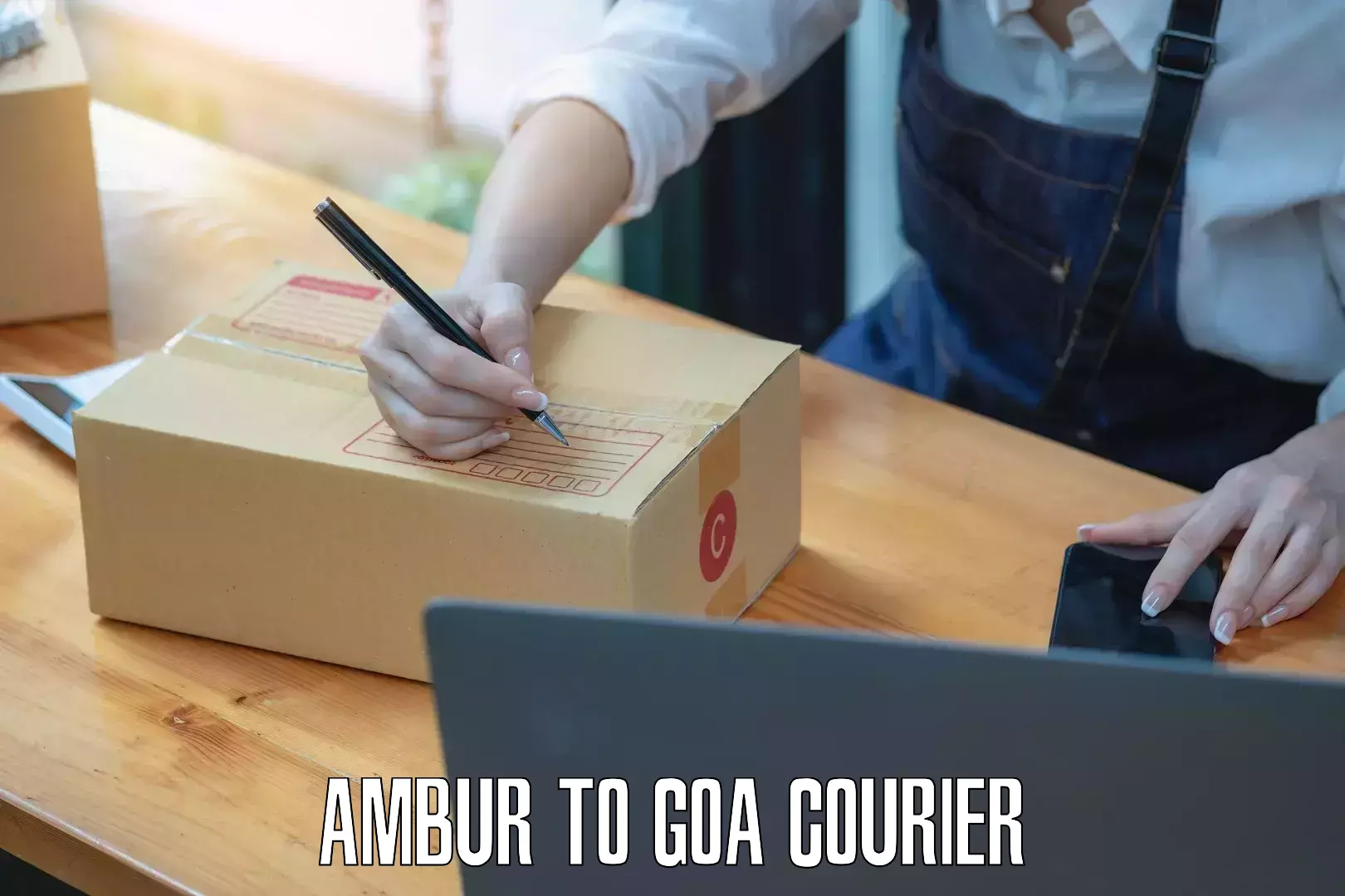 Delivery service partnership Ambur to Goa