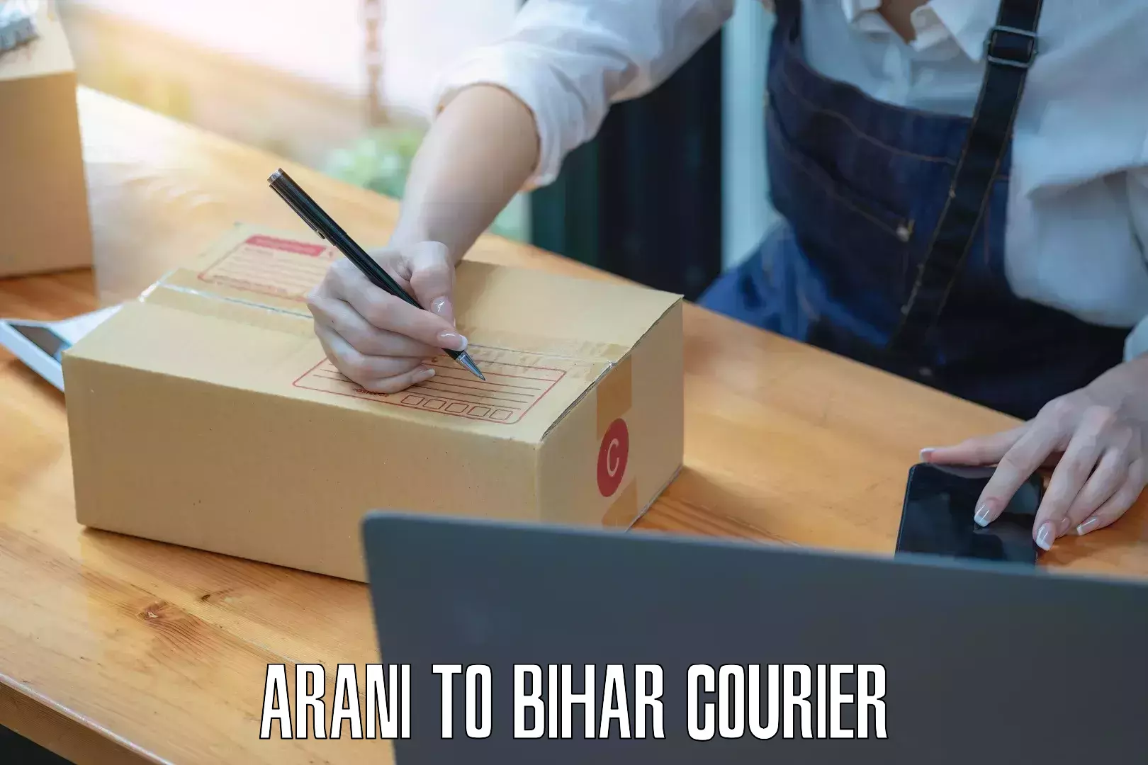 Round-the-clock parcel delivery in Arani to Bagaha