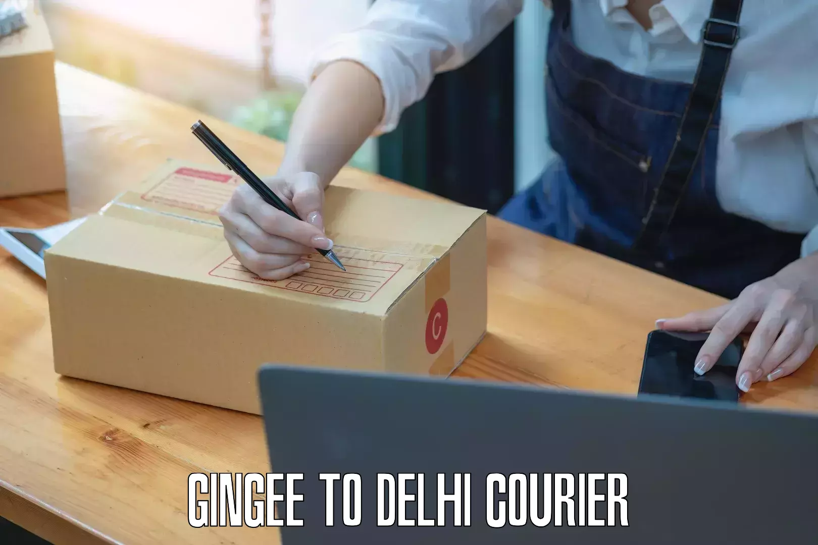 Courier service comparison Gingee to Sarojini Nagar