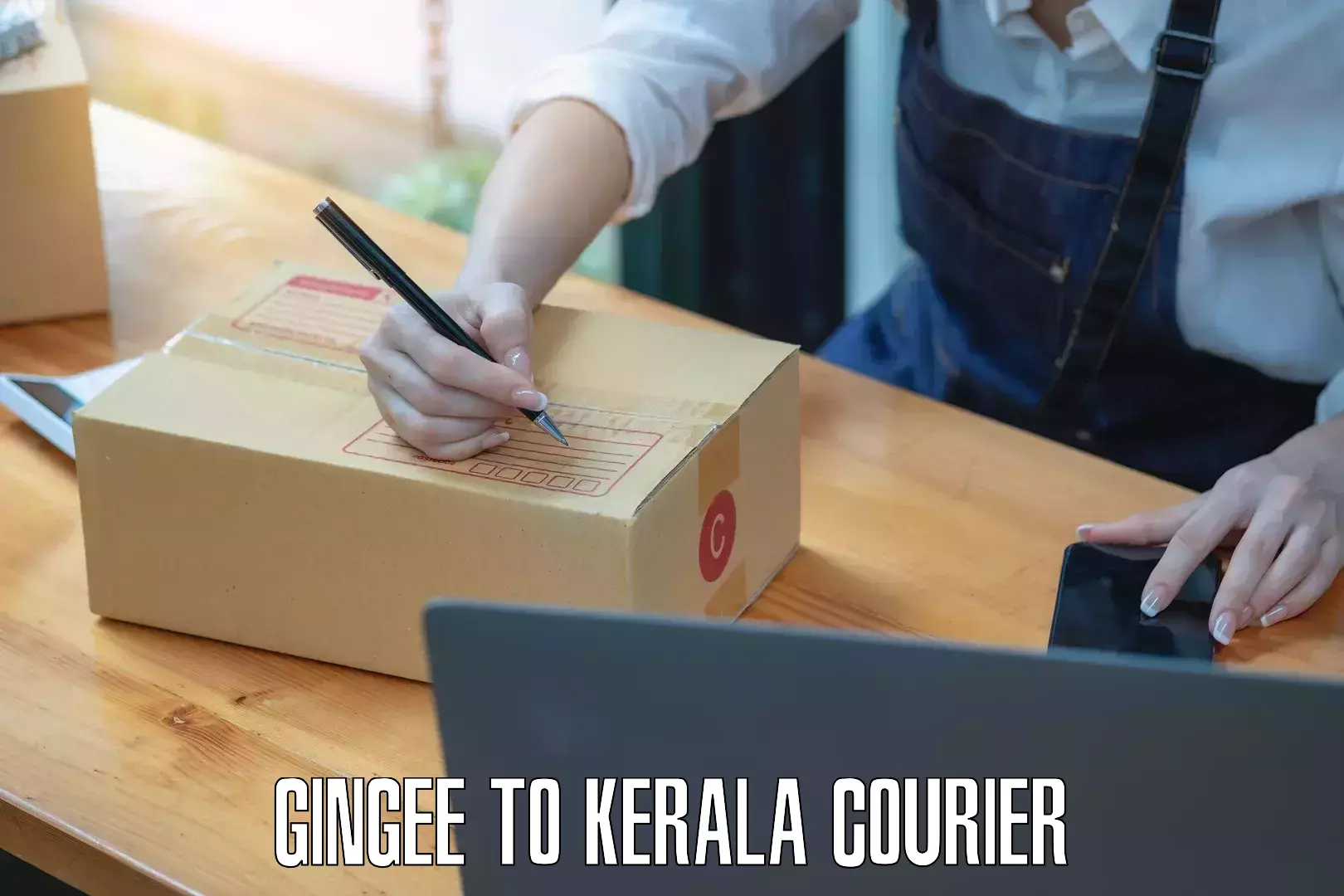 Trackable shipping service Gingee to Kerala