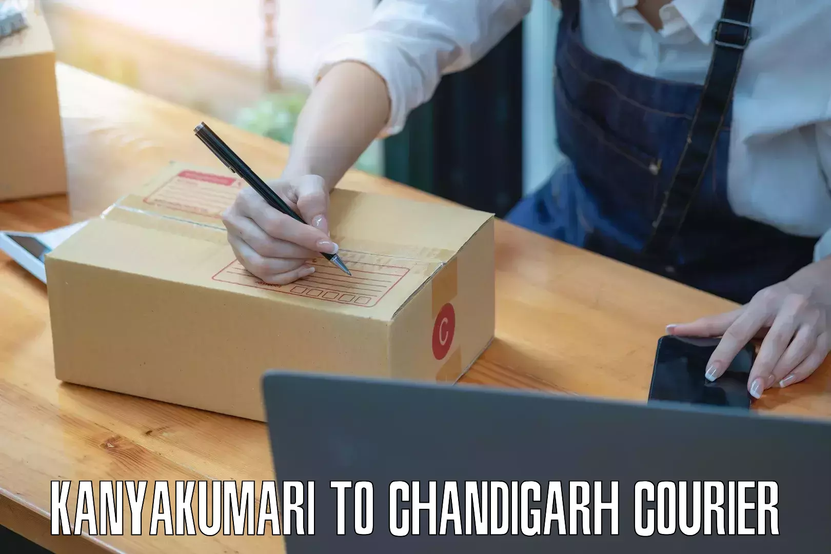 Urgent courier needs Kanyakumari to Panjab University Chandigarh