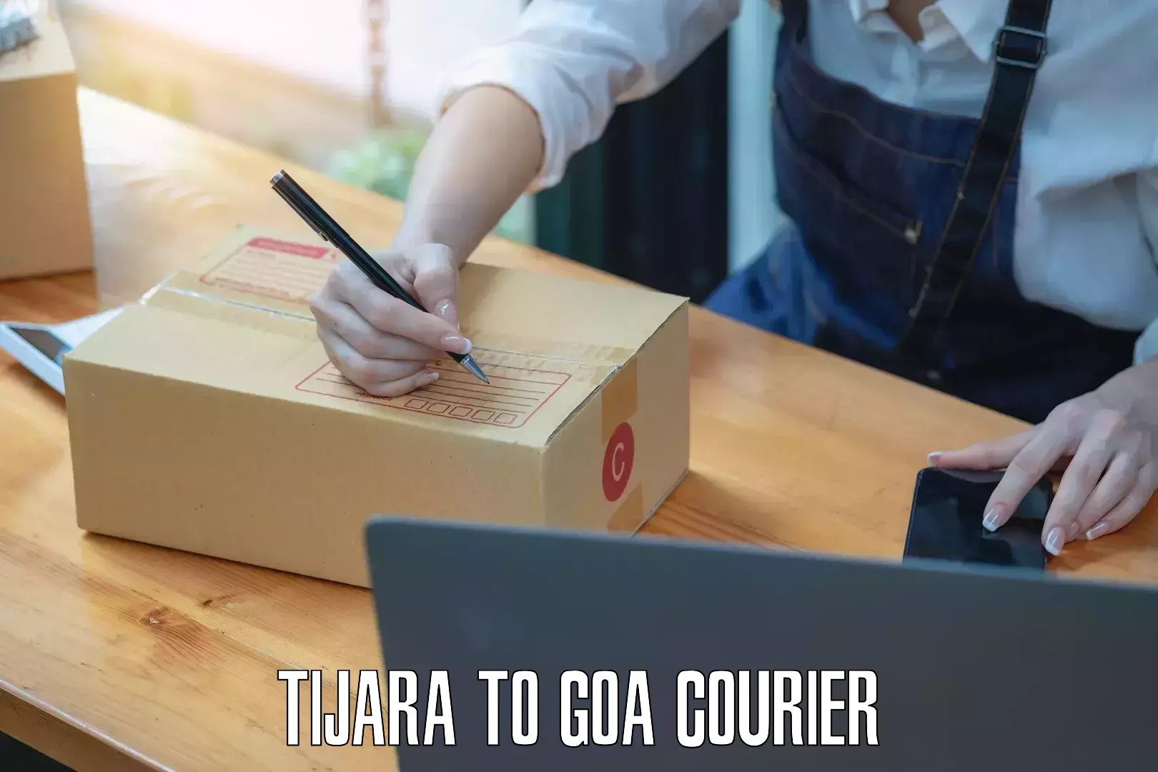 User-friendly courier app Tijara to Mormugao Port
