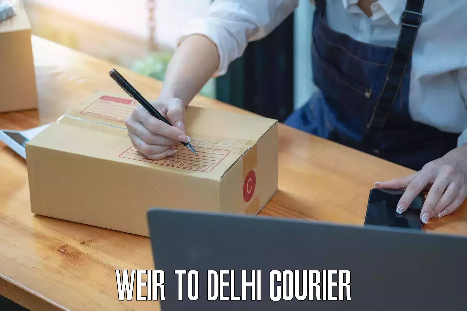 Tailored shipping plans Weir to Delhi