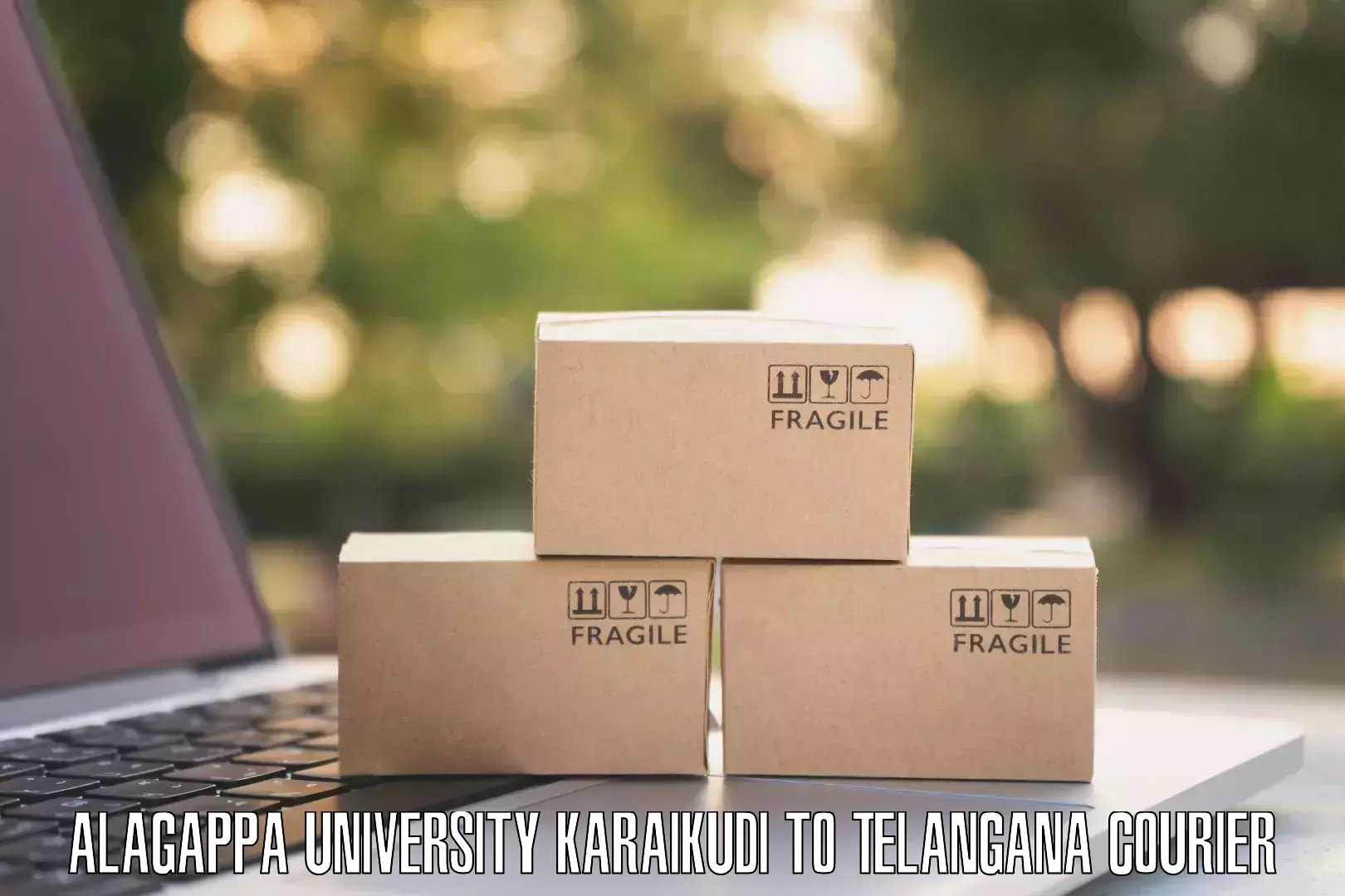 Heavy parcel delivery Alagappa University Karaikudi to Sadashivpet