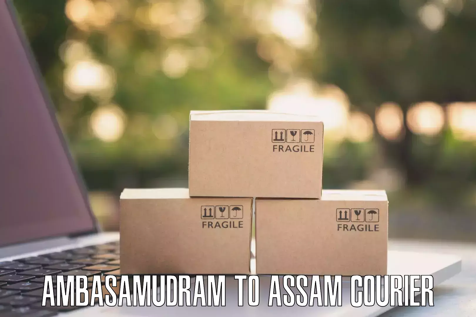 Courier service comparison Ambasamudram to Assam