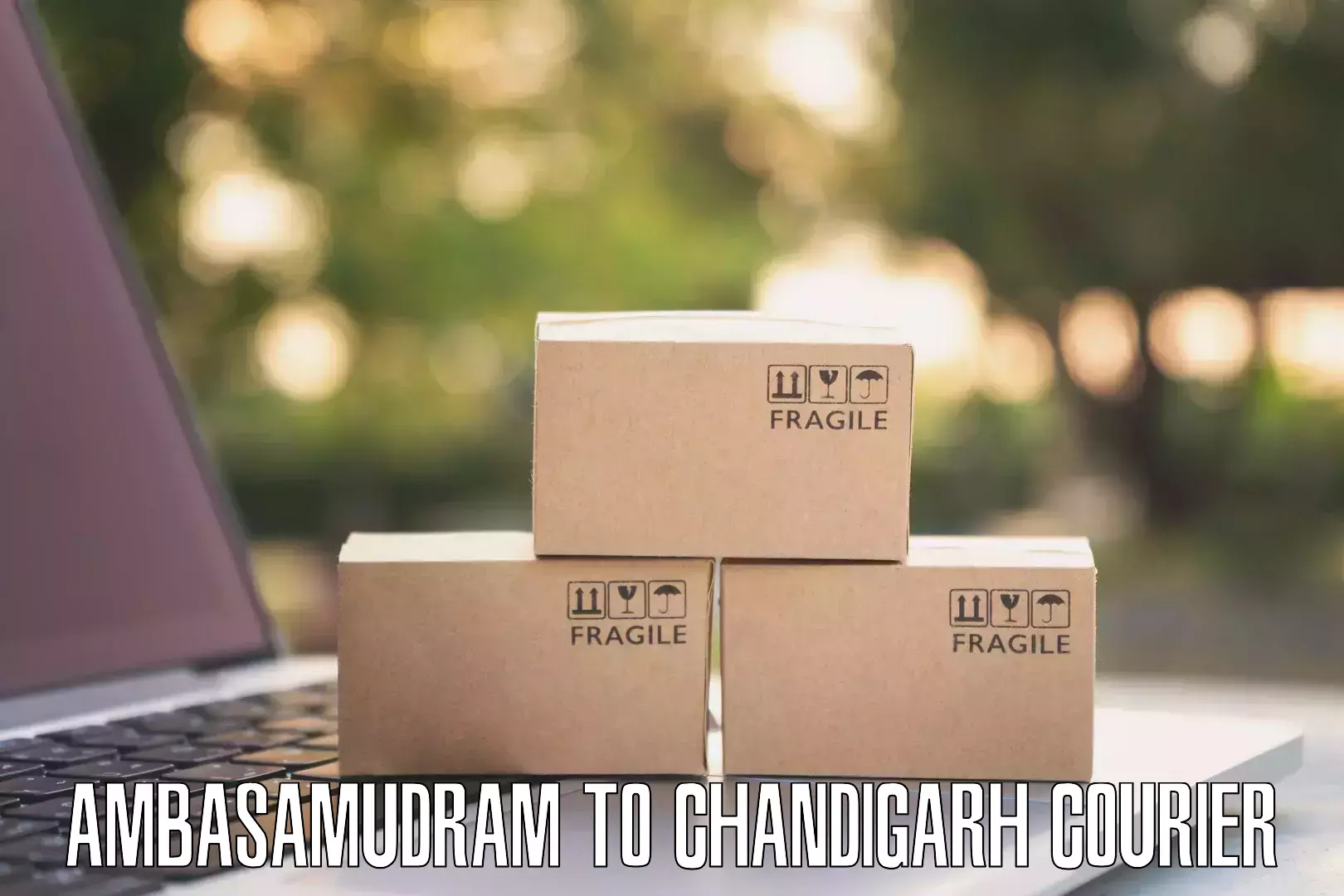 Fastest parcel delivery Ambasamudram to Chandigarh