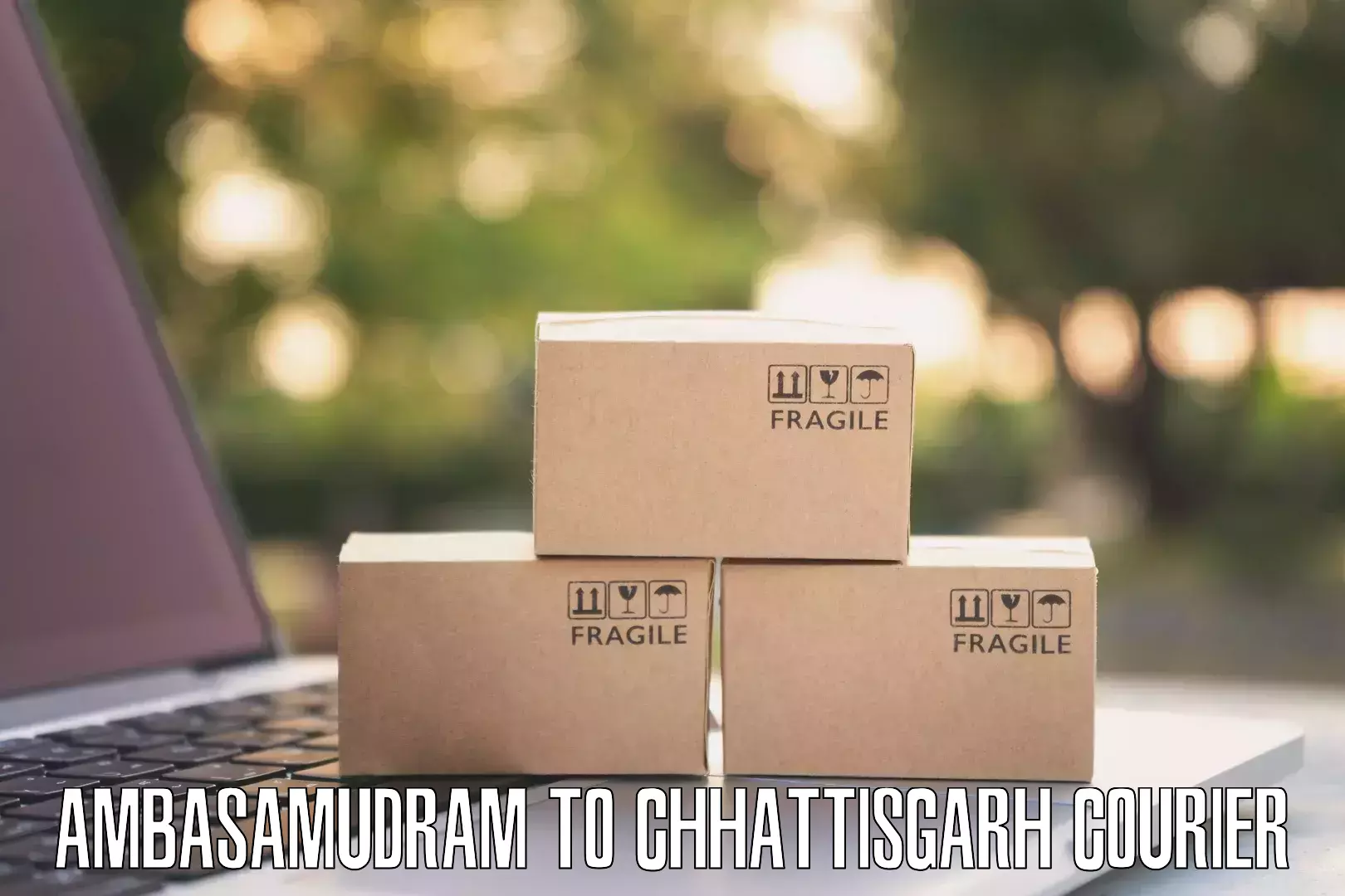 Lightweight parcel options Ambasamudram to Ambikapur