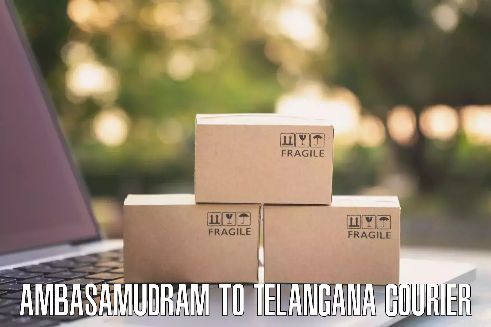 Premium courier services Ambasamudram to Gudur Warangal